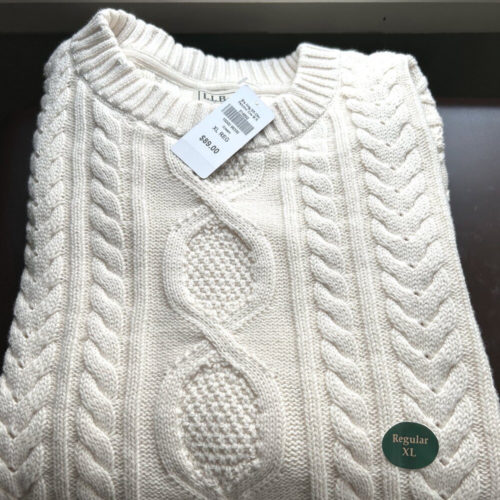 LL Bean Fisherman sweater